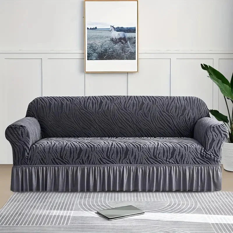 Livoza ZEBRA Style Velvet  Sofa Covers