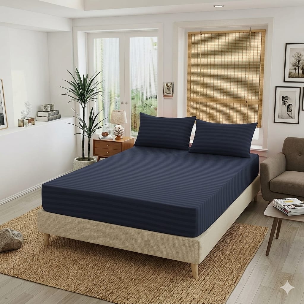 3 PC Fitted Bed Sheets