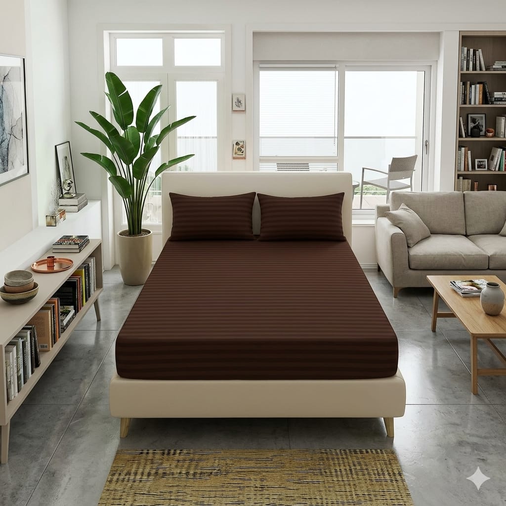 3 PC Fitted Bed Sheets