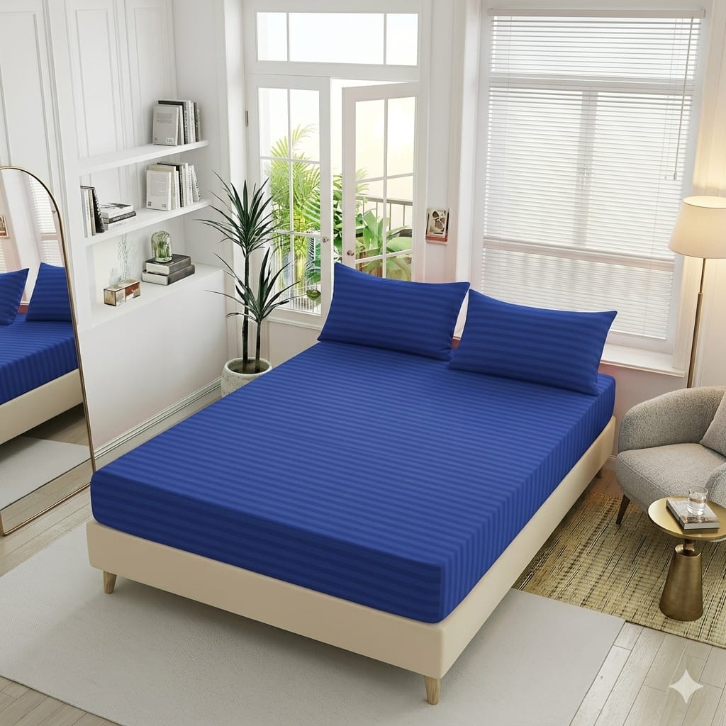 3 PC Fitted Bed Sheets